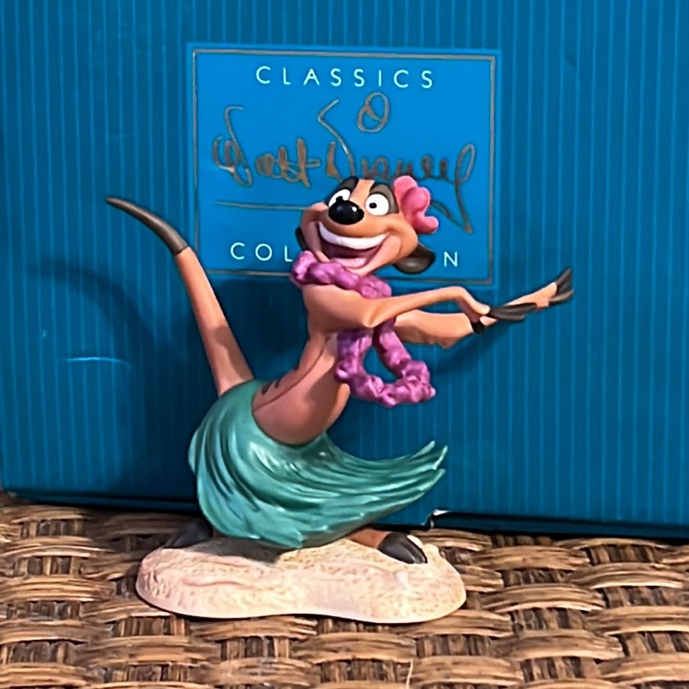 Disney The Lion King Timon Figurine Luau Scene from Movie New in box